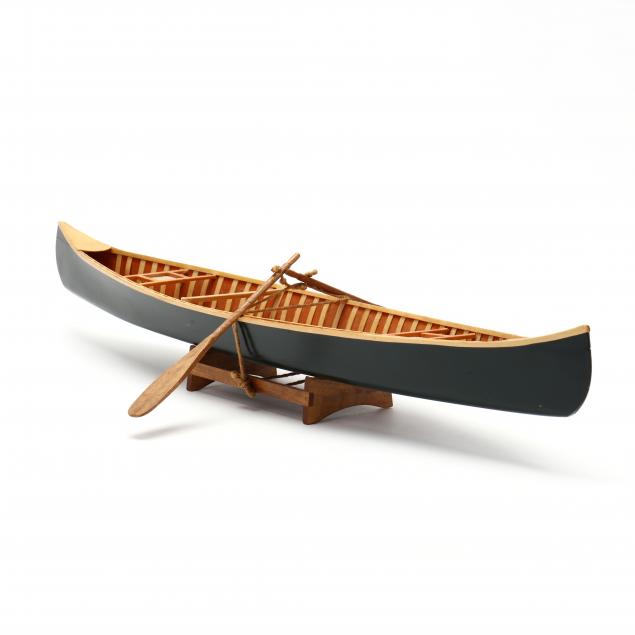 a-vintage-model-of-a-canoe