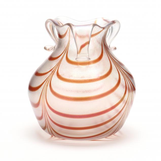 attributed-to-loetz-triple-handled-glass-vase