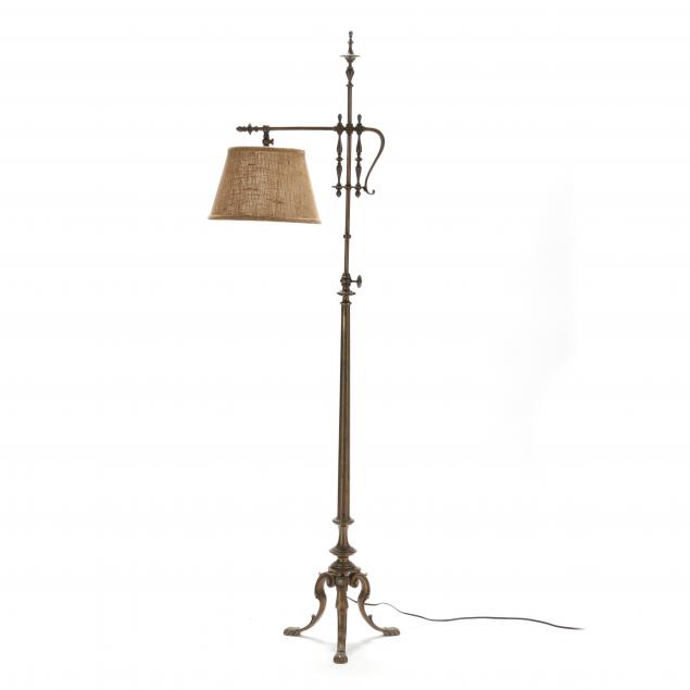vintage-brass-adjustable-floor-lamp