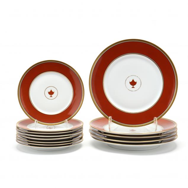 richard-ginori-i-impero-red-i-china-plates