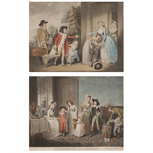 after-john-jones-british-1745-1797-i-black-monday-or-the-departure-for-school-i-and-i-dulce-domum-or-the-return-from-school-i-two-works