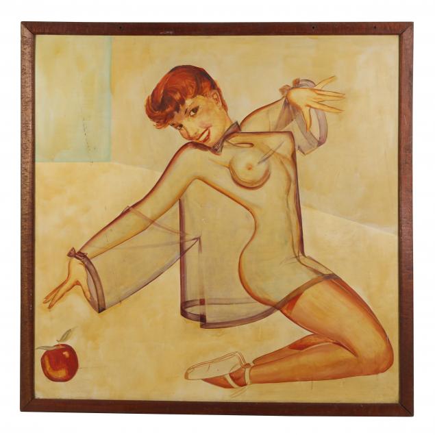 large-vintage-painted-pin-up-girl-advertisement