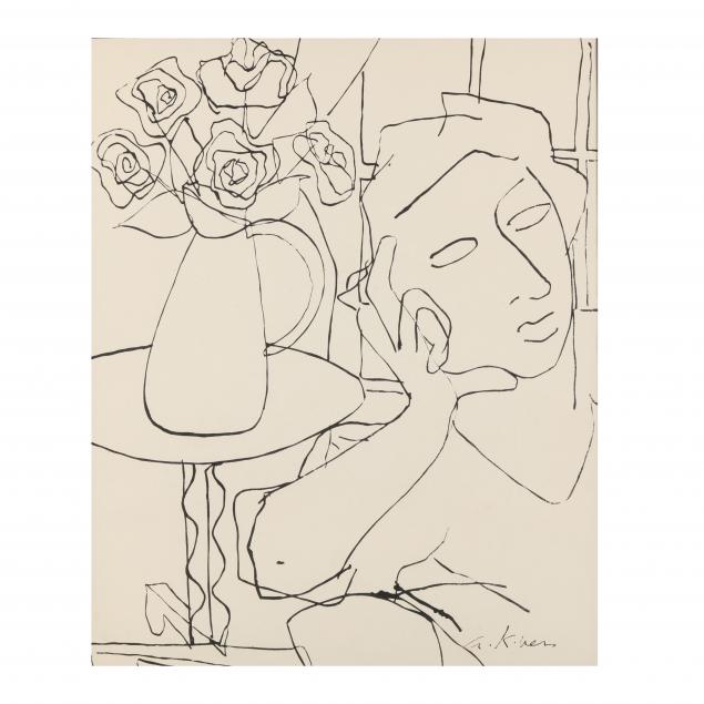 kenneth-ness-nc-mi-1903-2001-portrait-of-a-woman-with-vase-of-flowers