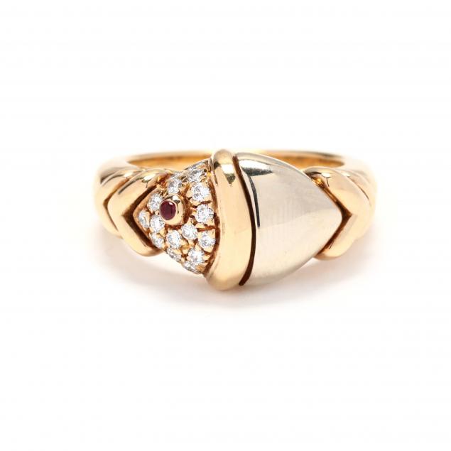 bi-color-gold-and-gem-set-ring-bulgari