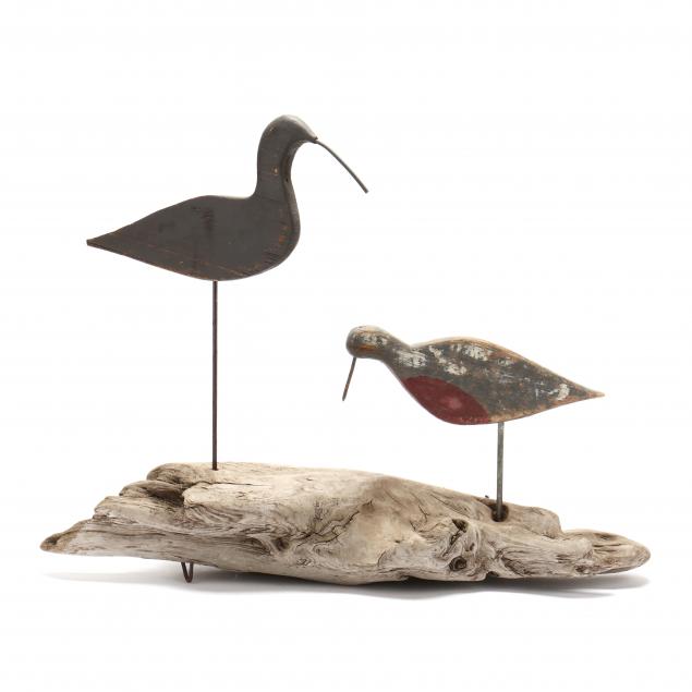 harry-hamilton-nc-1898-1973-red-knot-and-ammi-hamilton-1892-1955-published-curlew-on-driftwood