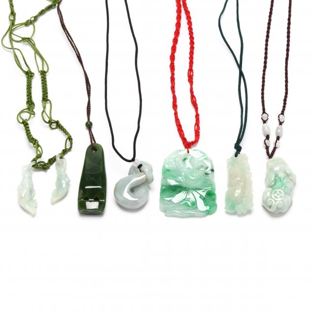 seven-jade-and-nephrite-pendants