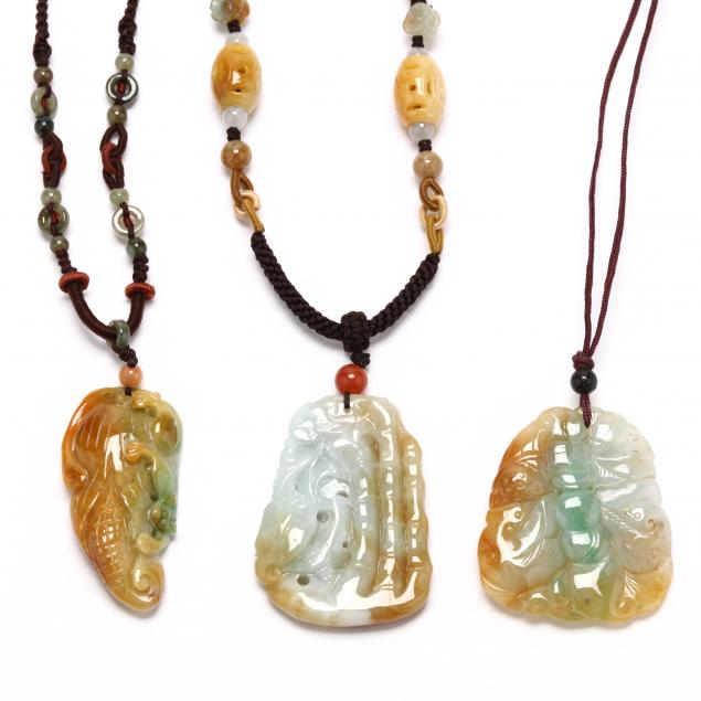 three-jade-pendants