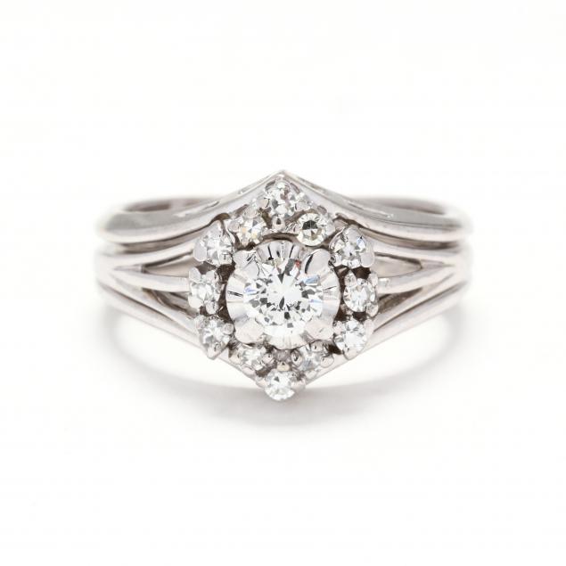 white-gold-diamond-ring-and-diamond-ring-jacket