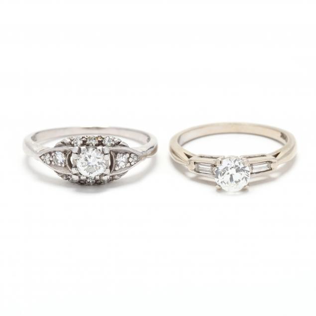 two-vintage-diamond-rings