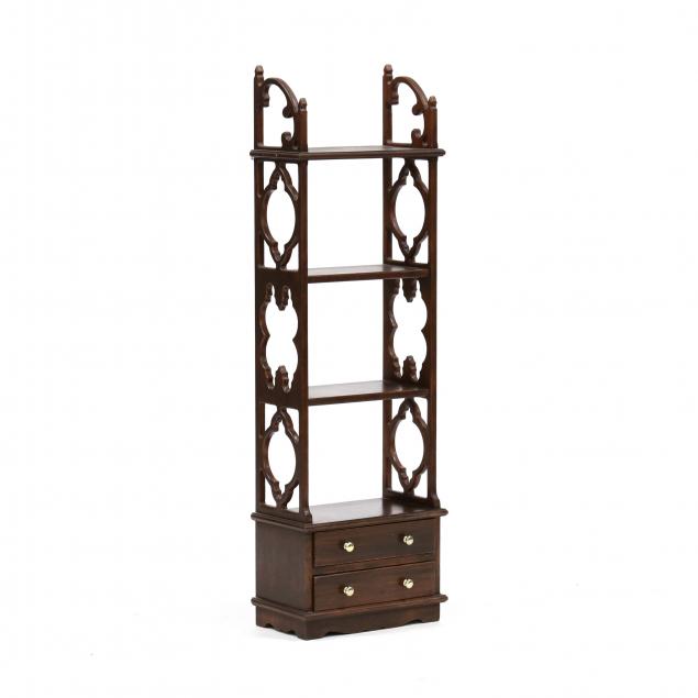 chippendale-style-mahogany-hanging-wall-shelf