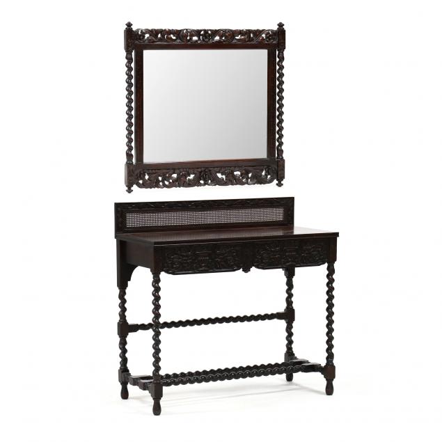 william-and-mary-style-carved-walnut-server-and-mirror