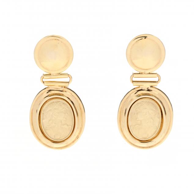 gold-medallion-drop-earrings-italy