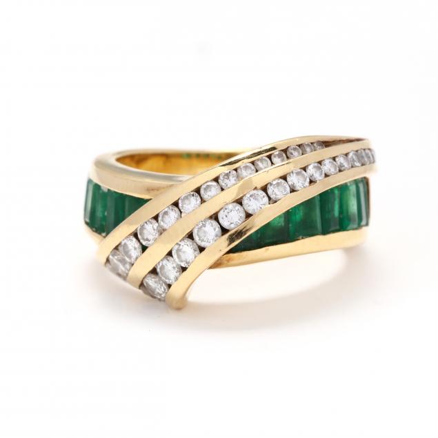 gold-diamond-and-emerald-ring-charles-krypell
