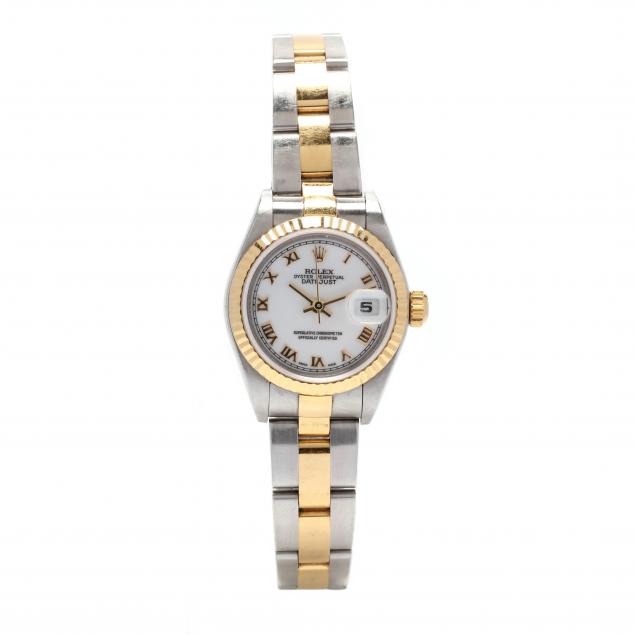 lady-s-two-tone-oyster-perpetual-datejust-watch-rolex