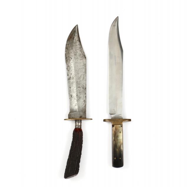 two-large-english-clip-point-bowie-knives