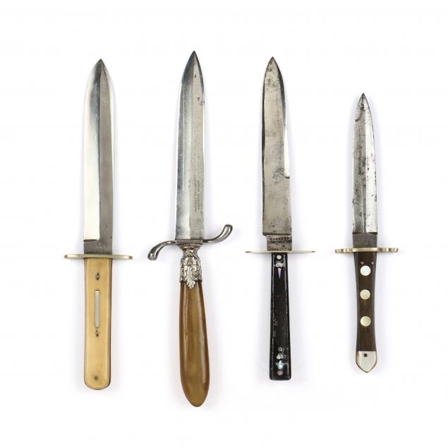 four-19th-century-sheffield-bowie-knives