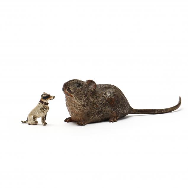 cold-painted-bronze-models-of-a-mouse-and-terrier