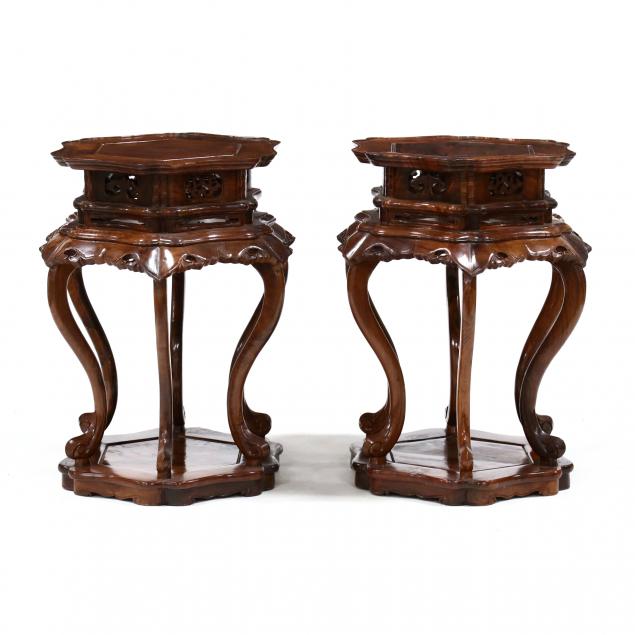 pair-of-chinese-hexagonal-hardwood-stands