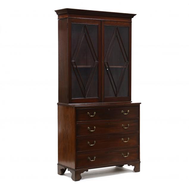 george-iii-mahogany-bureau-bookcase