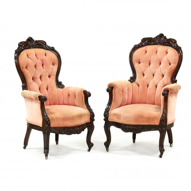 pair-of-american-rococo-revival-carved-rosewood-armchairs