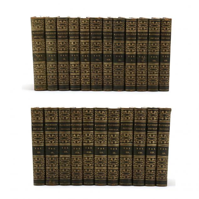 19th-century-leatherbound-waverly-novels