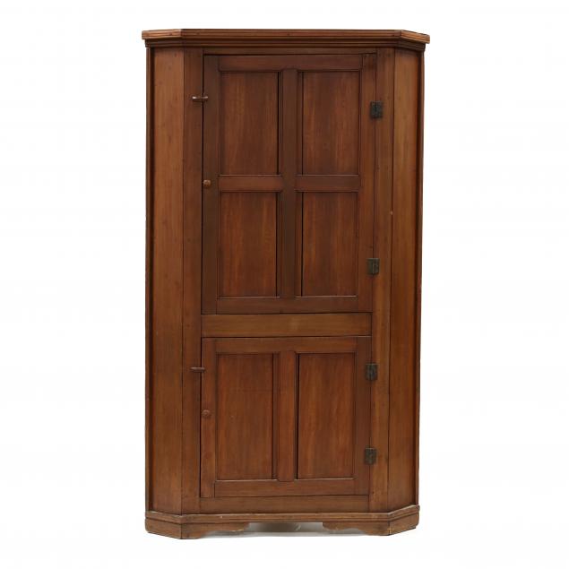 antique-southern-architectural-cherry-corner-cupboard