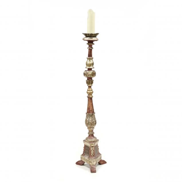 venetian-carved-and-parcel-gilt-floor-pricket-stick