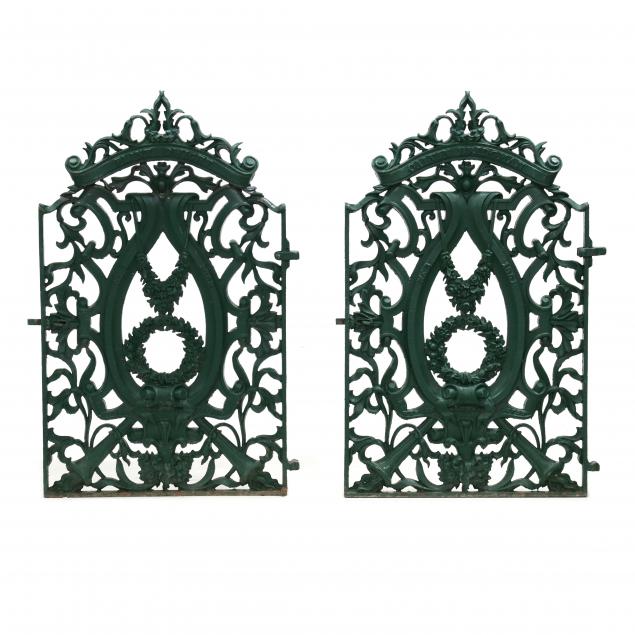 pair-of-antique-boston-painted-iron-gates