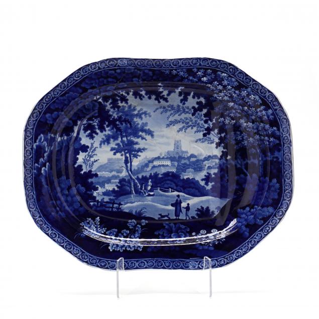 antique-flow-blue-ceramic-meat-platter