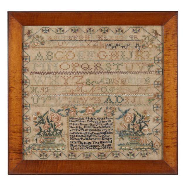 hannah-l-paulin-s-needlework-sampler-dated-1840-new-jersey