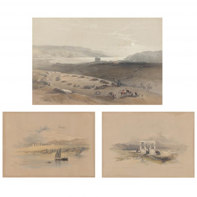 after-david-roberts-scottish-1796-1864-three-works-from-i-the-holy-land-syria-idumea-arabia-egypt-and-nubia-i
