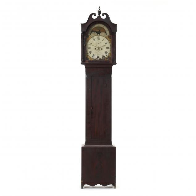 rare-virginia-federal-tall-case-clock-williams-victor-lynchburg