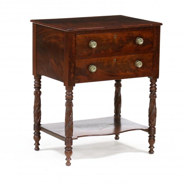 american-classical-mahogany-carved-work-table