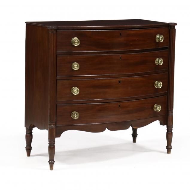 new-england-late-federal-mahogany-bowfront-chest-of-drawers
