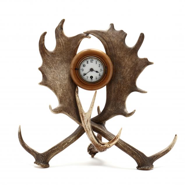 lenzkirch-black-forest-antler-mantel-clock