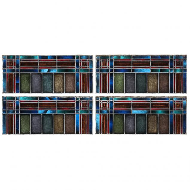 four-architecturally-salvaged-stained-glass-windows