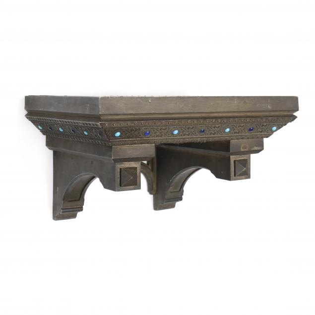 gothic-revival-bronze-shelf