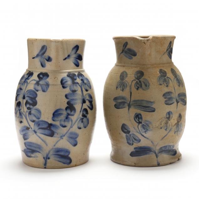 two-pennsylvania-stoneware-pitchers