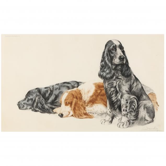 leon-danchin-french-1887-1939-i-three-cocker-spaniels-i