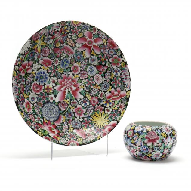 a-chinese-porcelain-millefiori-charger-and-bowl