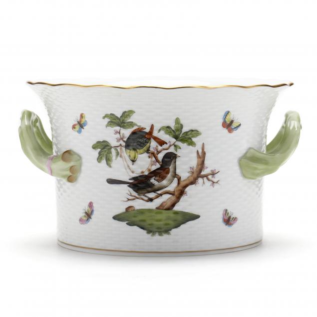 herend-i-rothschild-bird-i-double-handled-ice-bucket