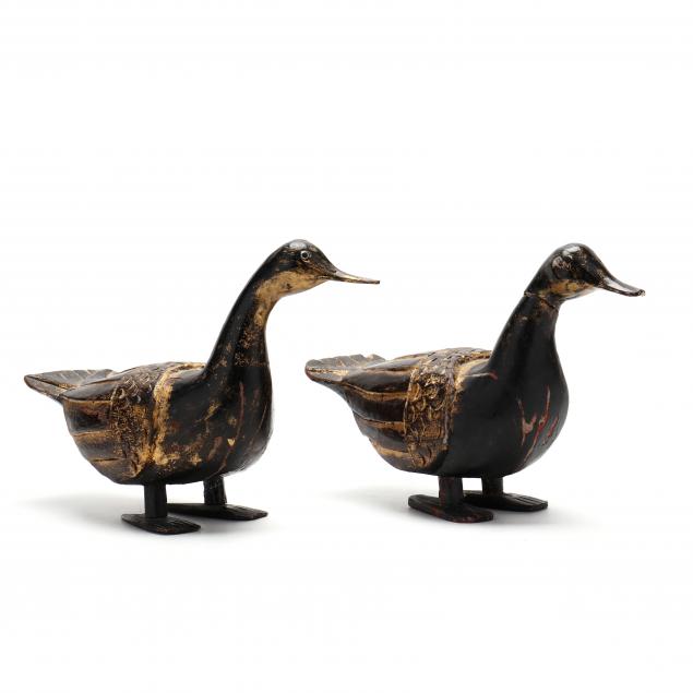 pair-of-chinese-carved-and-lacquered-wood-ducks