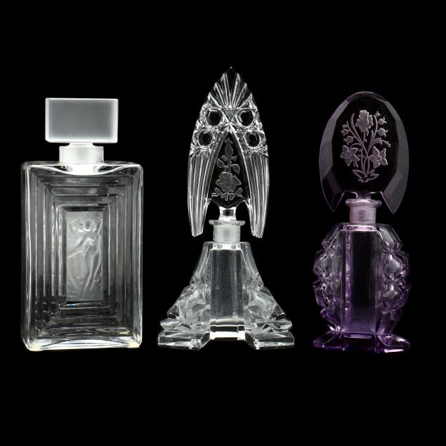 three-czech-lalique-perfume-bottles