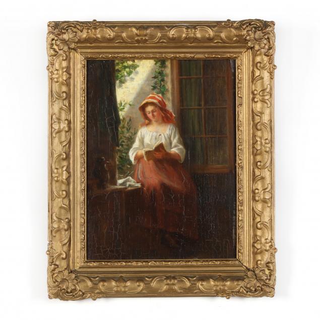 dutch-school-19th-century-a-young-woman-reading