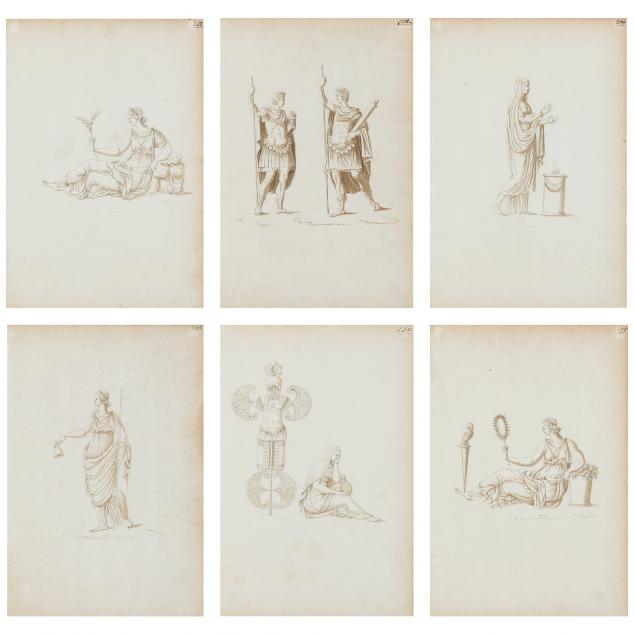 continental-school-circa-1800-set-of-six-classical-figure-drawings