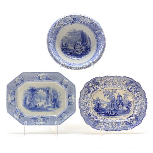 three-pieces-of-antique-blue-and-white-transferware