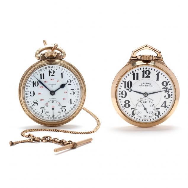 two-vintage-open-face-pocket-watches