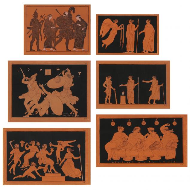 six-antique-decorative-greco-roman-works-on-paper