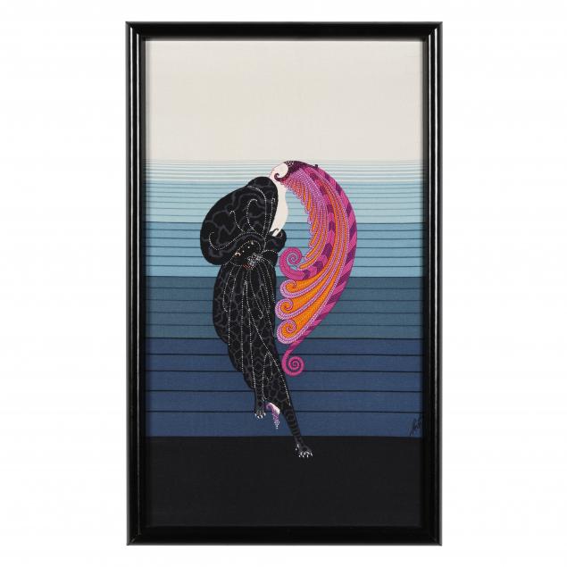 framed-silk-erte-panel-i-beauty-and-the-beast-i