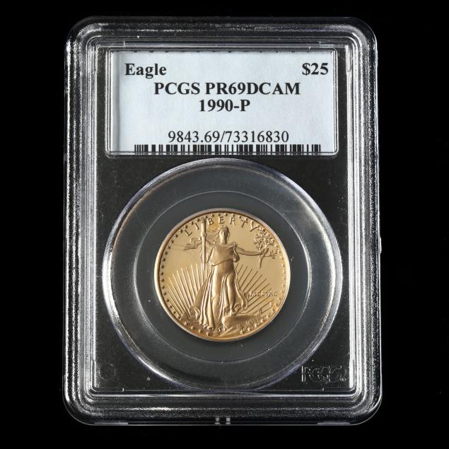 1990-p-25-half-ounce-gold-american-eagle-pcgs-pr69dcam
